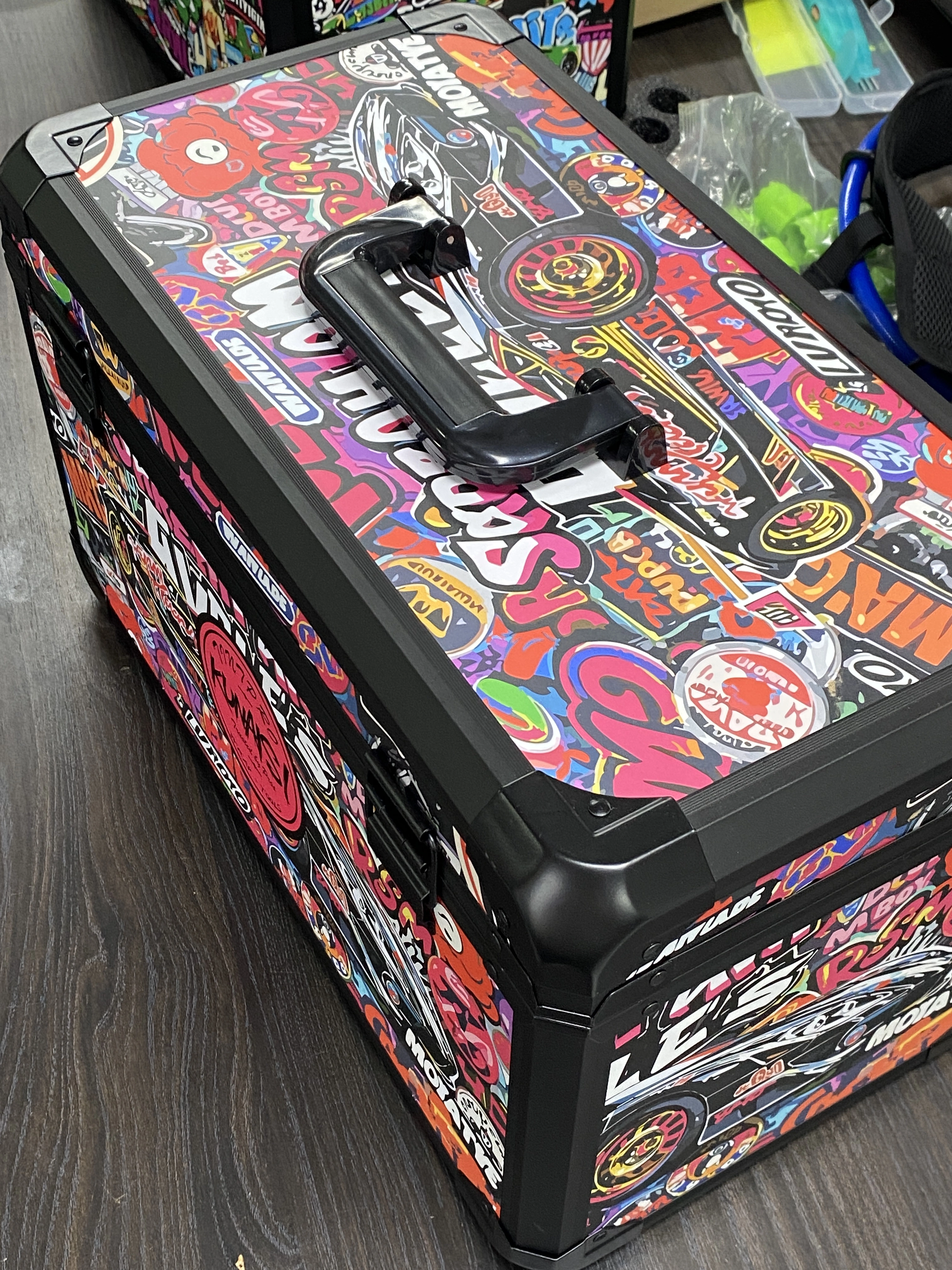 KUNAISI Grande boîte à outils en aluminium de 43 cm