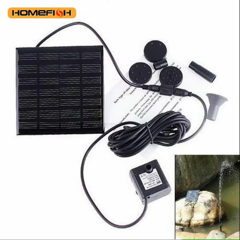 Mini pompe de fontaine solaire 1.2W, Kit de panneau d'alimentation, pompe à eau à panneau solaire pour jardin, piscine, fontaine d'intérieur, salle de bain d'oiseaux et d'extérieur