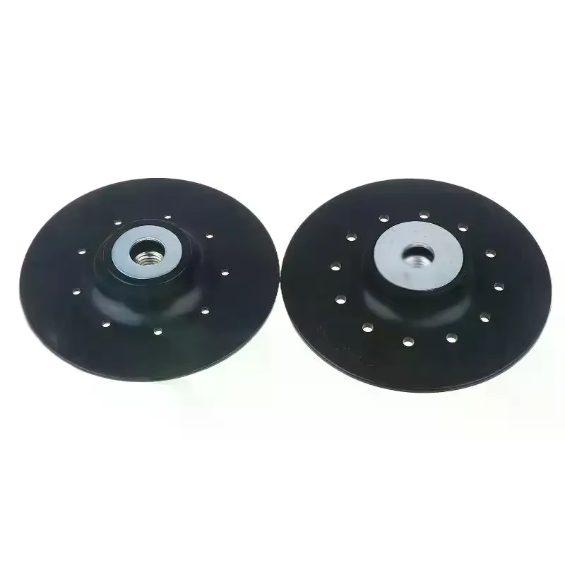 Disque de ponçage, tampon de support, fixation pour meuleuse d'angle, accessoires d'outils électriques, plateau en papier en acier dédié, 1 pièce