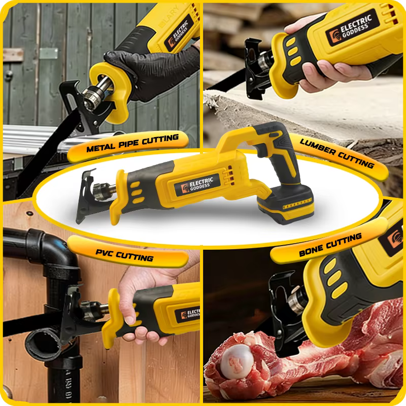 Scie alternative électrique de déesse 3000W pour la broche de batterie Dewalt 20V ﻿ Outil