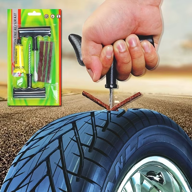 Outils essentiels de réparation de pneus de voiture et de moto, outils de réparation d'opathie, soyez prêt pour toute urgence!