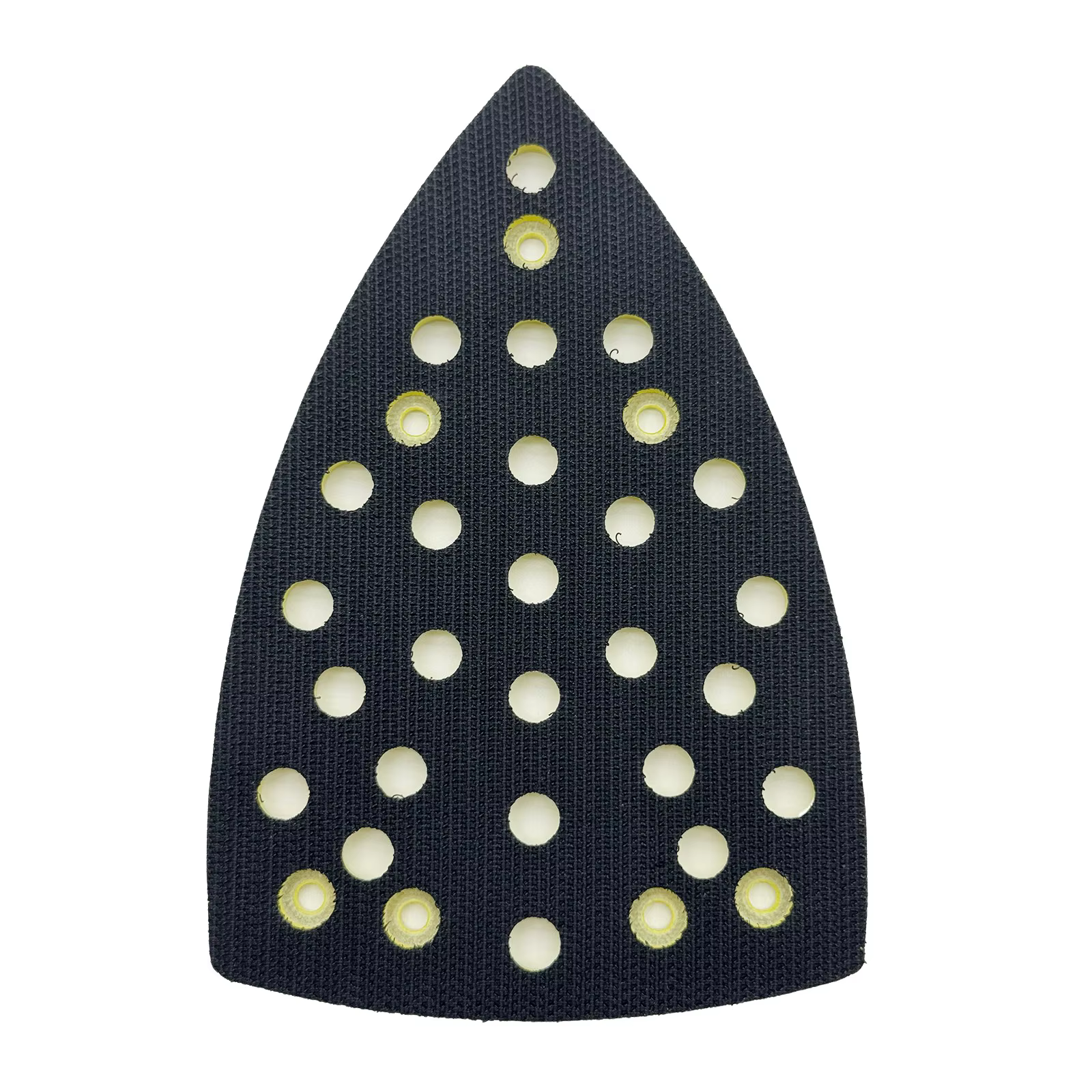Tampon de polissage 100x148 mm avec 32 trous pour ponceuse triangulaire