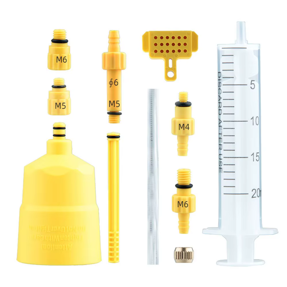Systèmes de freinage hydrauliques Kit d'outils de purge hydraulique 9/11 pièces outil de huilage de frein de vélo outils de huilage frein de vélo vtt frein de vélo
