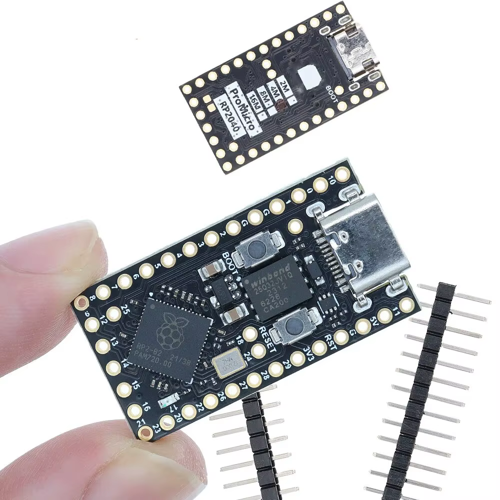 TENSTAR RP2040 Pro Micro carte de développement 4 mo/16 mo Flash double cœur prend en charge Mciro Python Compatible pour Raspberry PI PICO