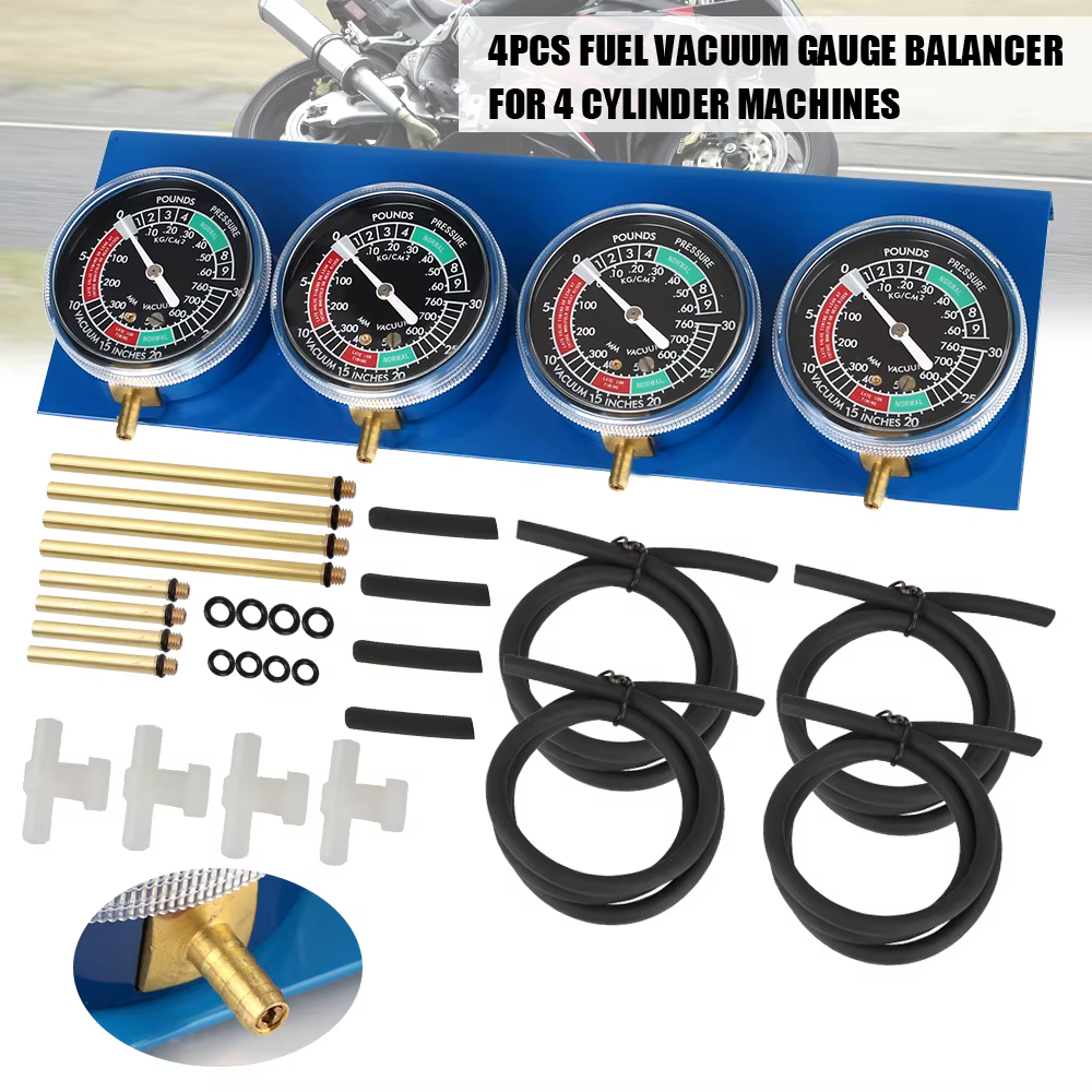 Kit de synchronisation de carburateur de testeur de moto