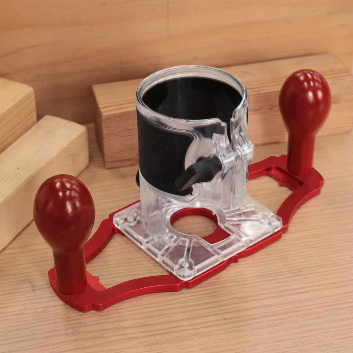 Base de défonceuse améliorée pour le travail du bois