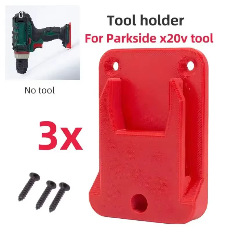 Lot de 3 supports muraux pour perceuse Lidl Parkside