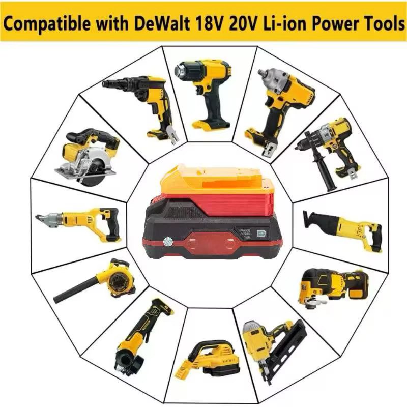 Adaptateur de conversion de batteries pour Lidl Parkside X20V Lithium