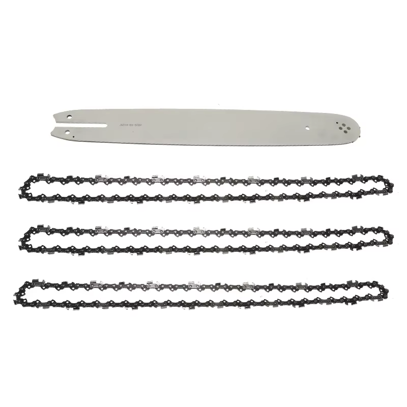 Barre de guidage de scie à chaîne de qualité 16 pouces avec 3 chaînes pour STIHL 009 012 021 E180 MS180 MS190 MS250