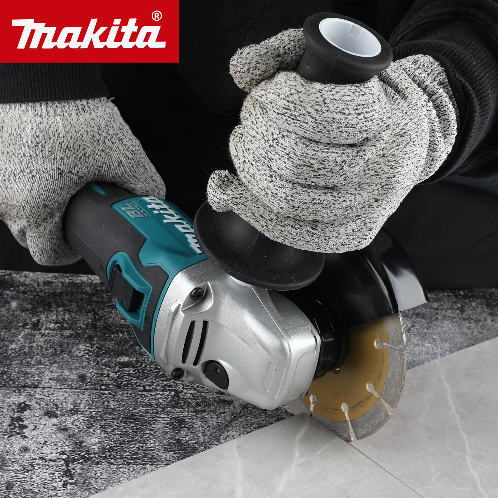 Outil de découpe et de meulage multifonctionnel rechargeable sans balais Makita DGA504 18V 6.0Ah 125mm