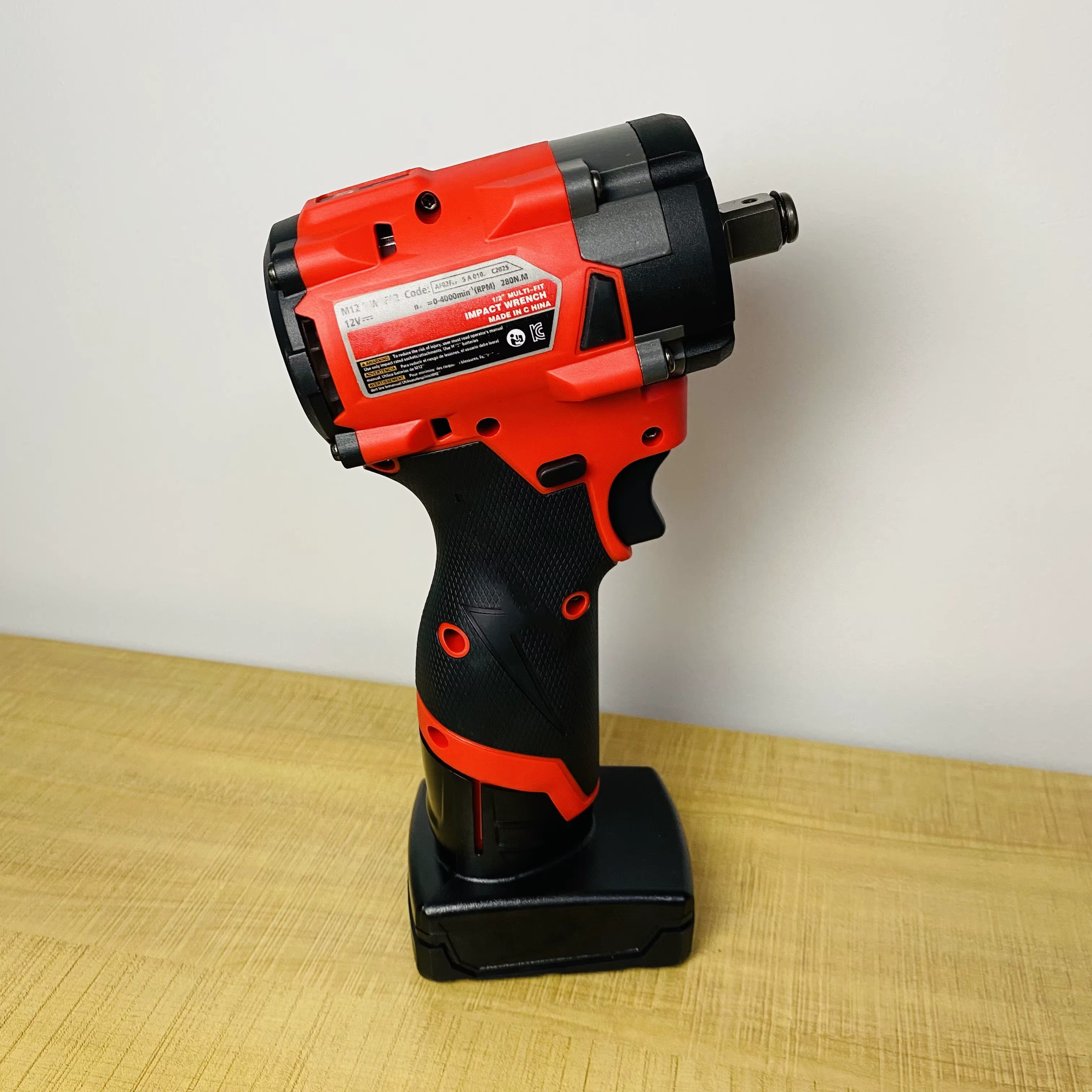 Clé à chocs électrique sans fil 1/2 pouce pour batterie Milwaukee 12V