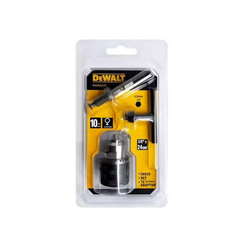 DEWALT DWAQC01 mandrins de forage mandrin à clé avec adaptateur SDS pilote accessoires d'outils électriques robustes et durables