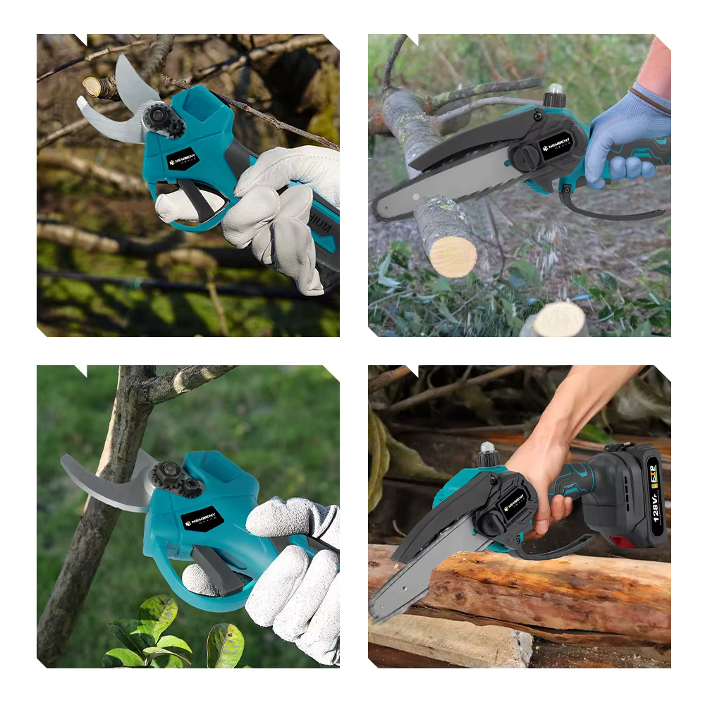 NEWBENY – scie électrique sans balais de 6 pouces + cisailles électriques de 30mm