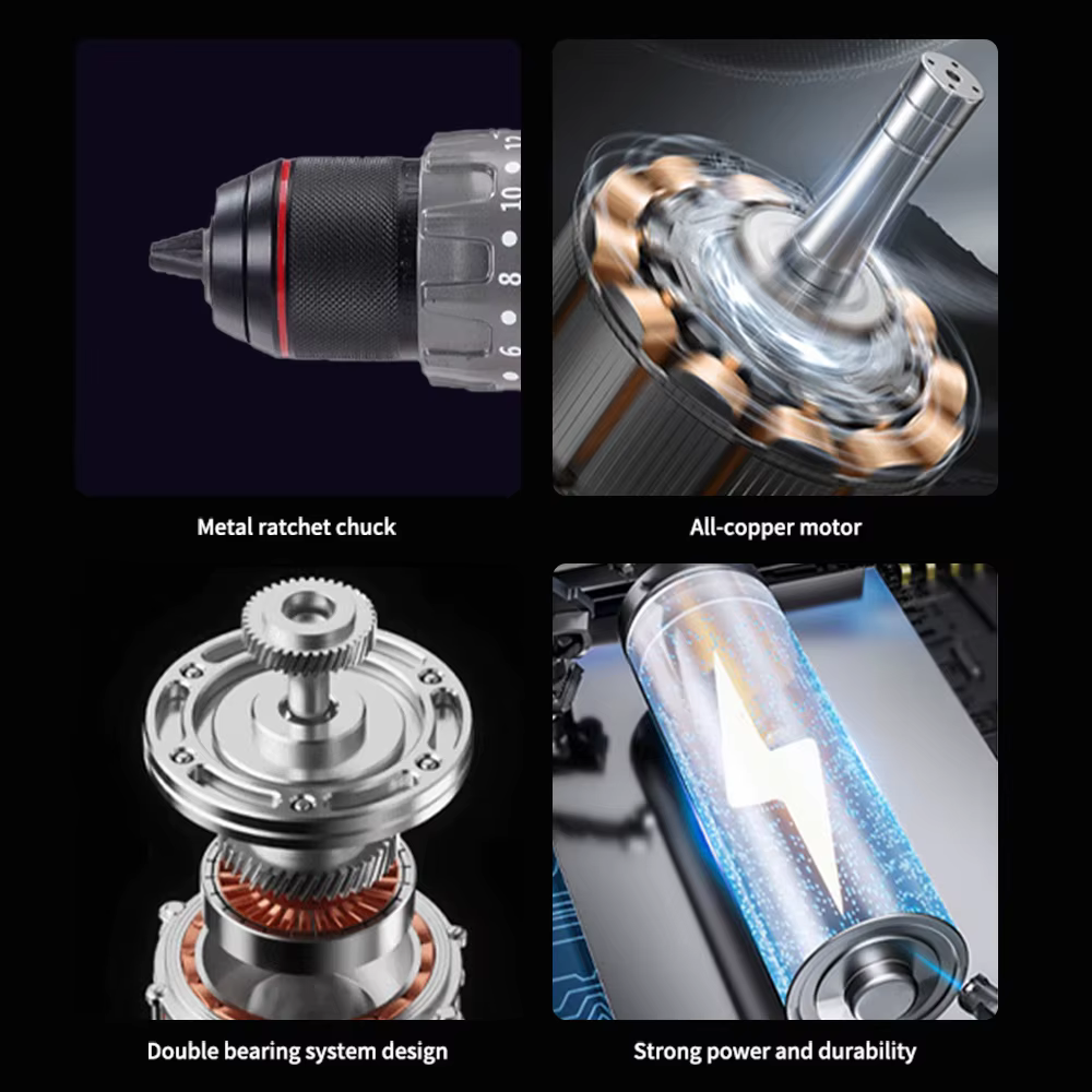 21V Supplier New 13mm Drilling Capacity Max 90N Torque Professional Percussion Drill With Antikickback Protection
