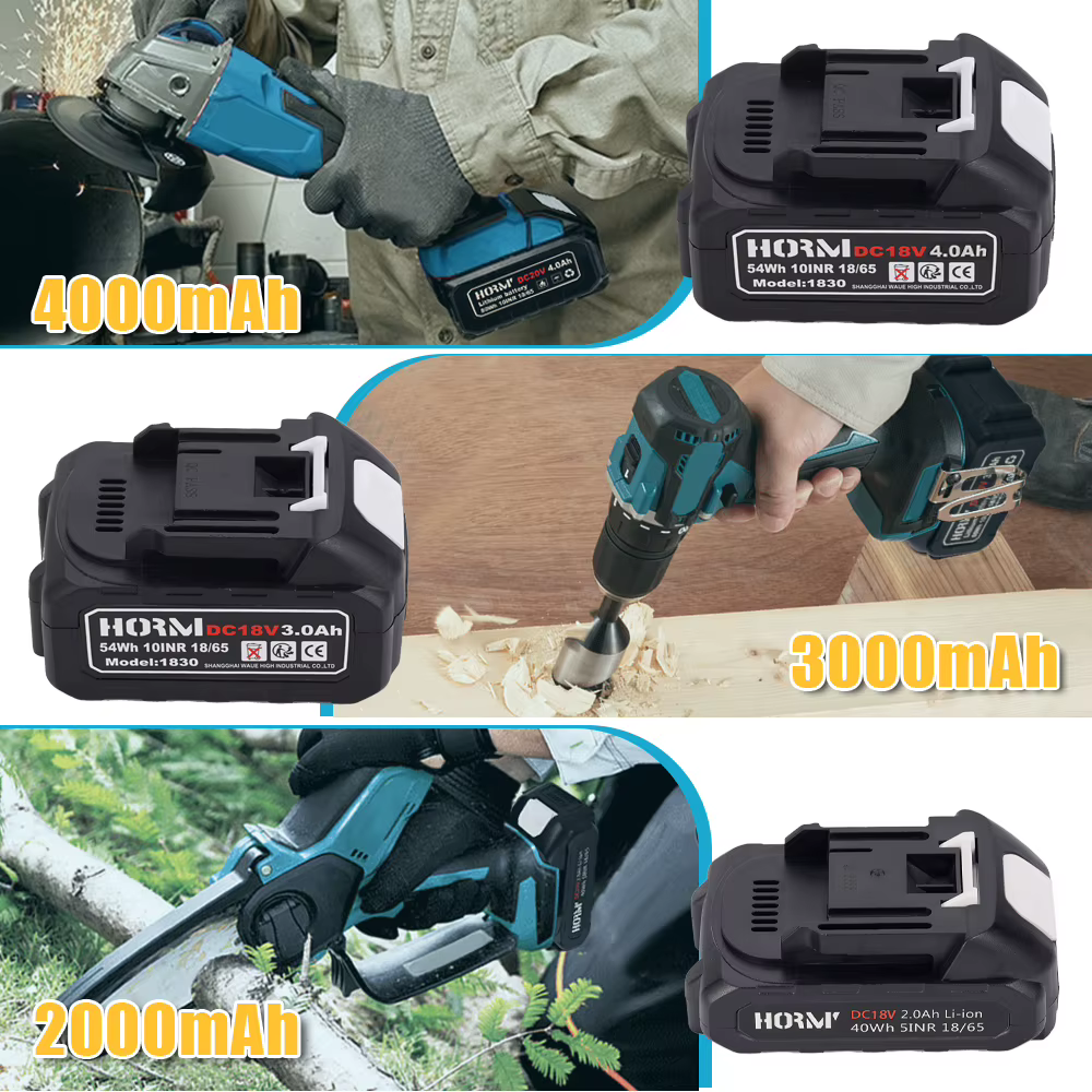 Série de batteries au Lithium rechargeables 18V/21V