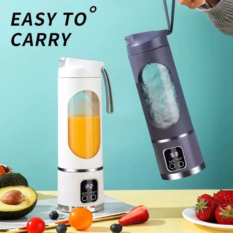 Mini Mélangeur Électrique Portable Ju479, Extracteur de Fruits, Machine à Jus Multifonction, pour Centre Commercial
