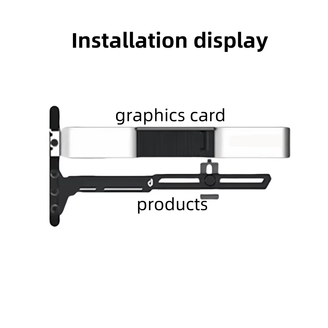 Support anti-affaissement pour GPU, réglable à gauche et à droite, adapté à la plupart des GPU