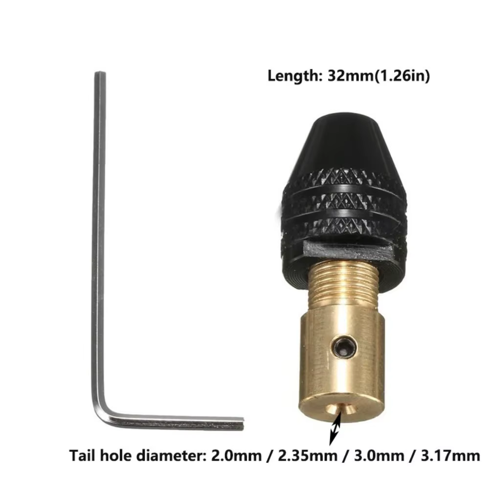 Mandrin universel pour petite perceuse électrique, outil de mandrin, pince de foret multifonction, durable, 0.3-3.4mm