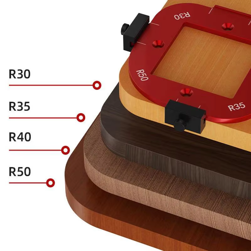 Gabarit de positionnement pour routeur à bois R10-R50
