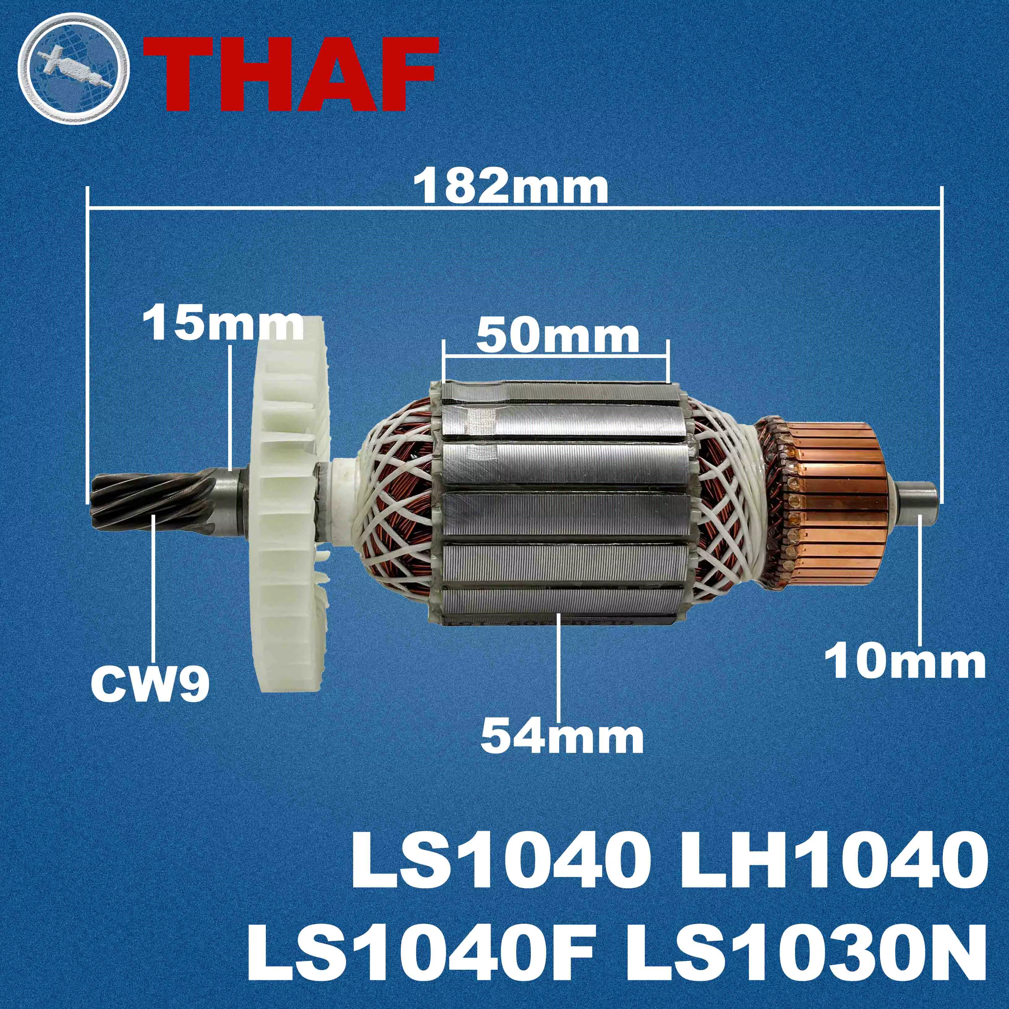 AC 220V 240V LS1040 LS1030N LS1040F LH1040 Induit Rotor pour MAKITA Scie à onglet Pièces de rechange