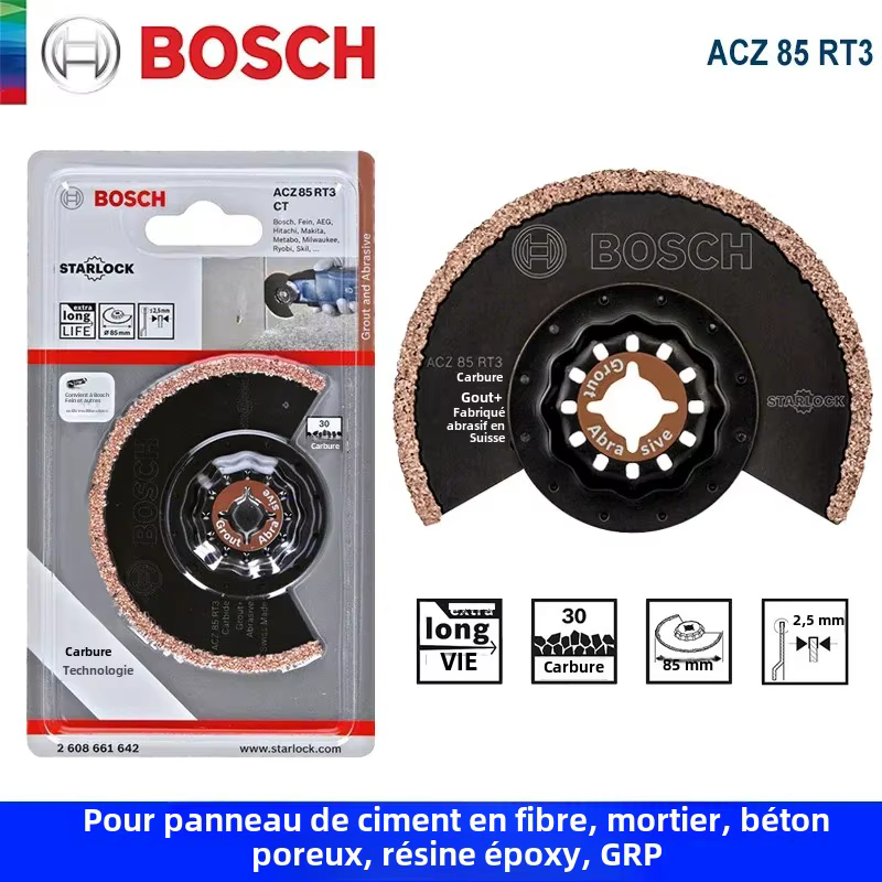 Bosch-Lame de Scie Oscillante Starlock ACZ 85 RT3