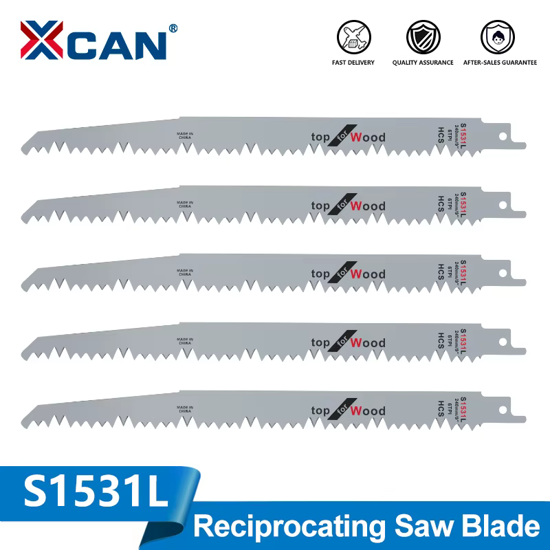 XCAN 1/2/5 pièces 240mm lames de scie alternative S1531L HCS
