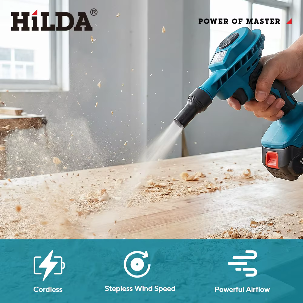 Aspirateur sans fil et souffleur d'air 2-en-1 HILDA pour batterie Makita