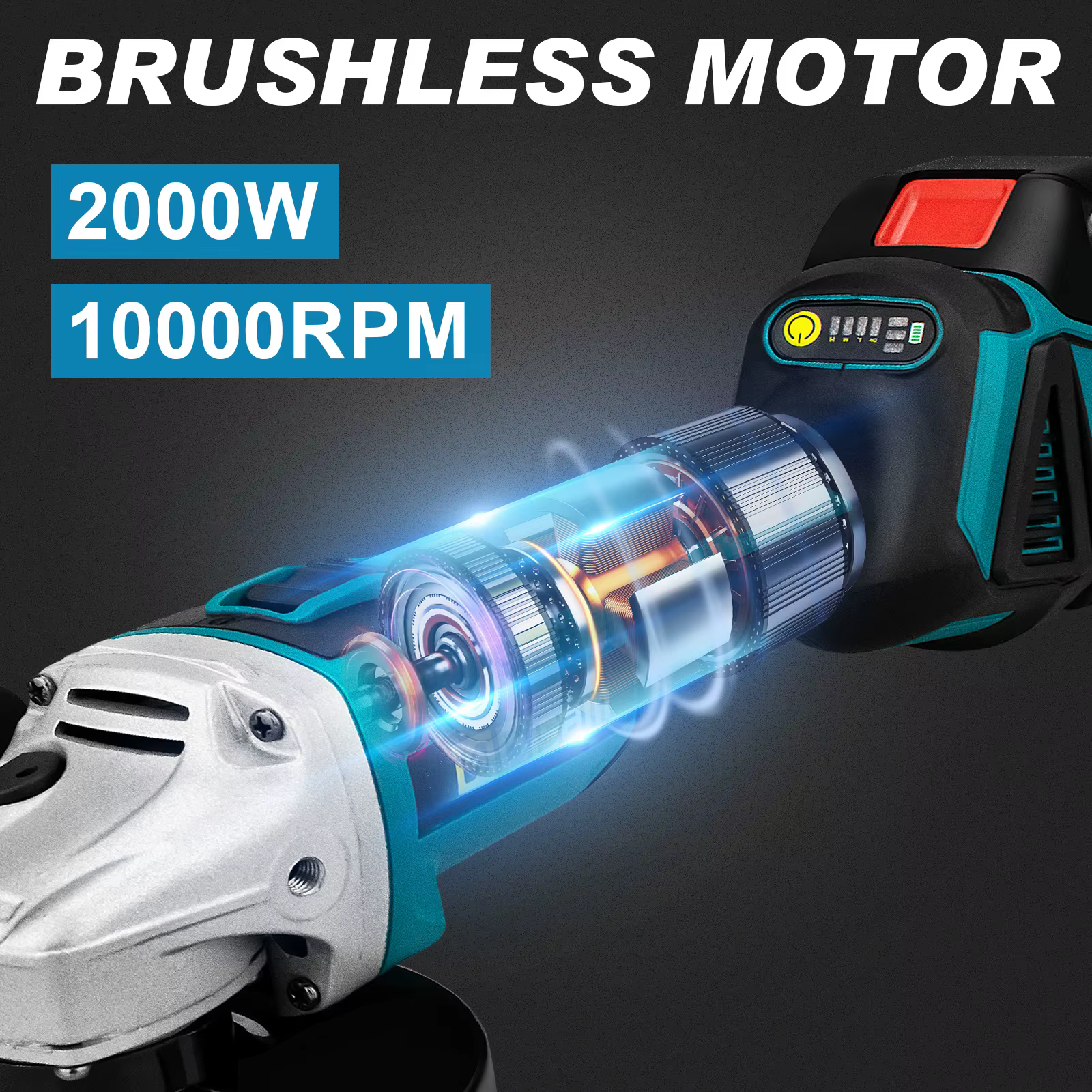 Gami 125mm M14 meuleuse d'angle sans brosse Machine de découpe