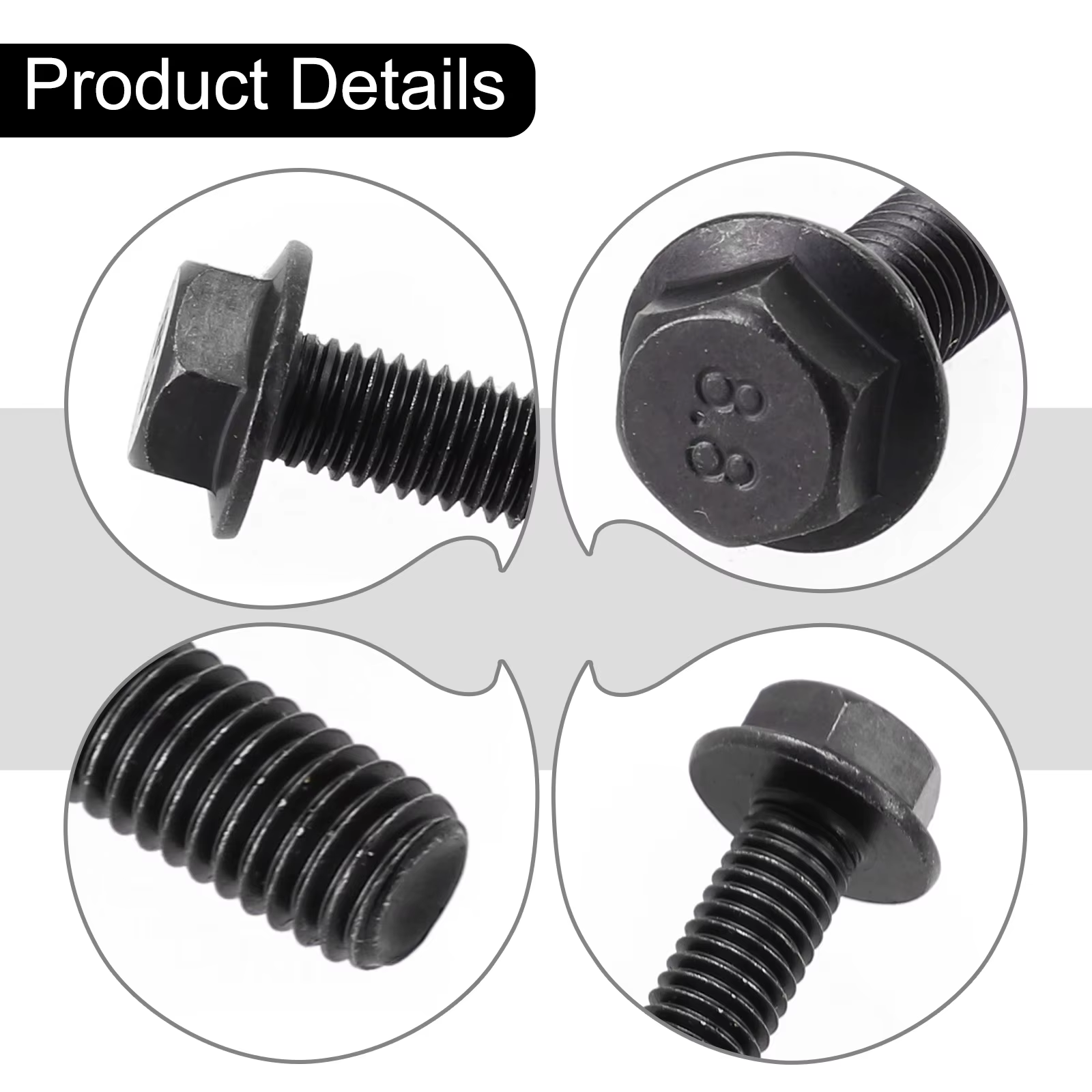 Boulon de lame de scie en métal M8 X 20mm, filetage gauche, bride à tête hexagonale pour Machine-outil de coupe, boulon de vis de lame de scie à onglet 1 pièce ﻿