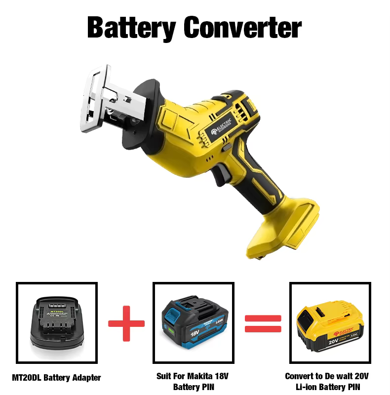 Scies sauteuses sans fil 3999W avec adaptateur de batterie