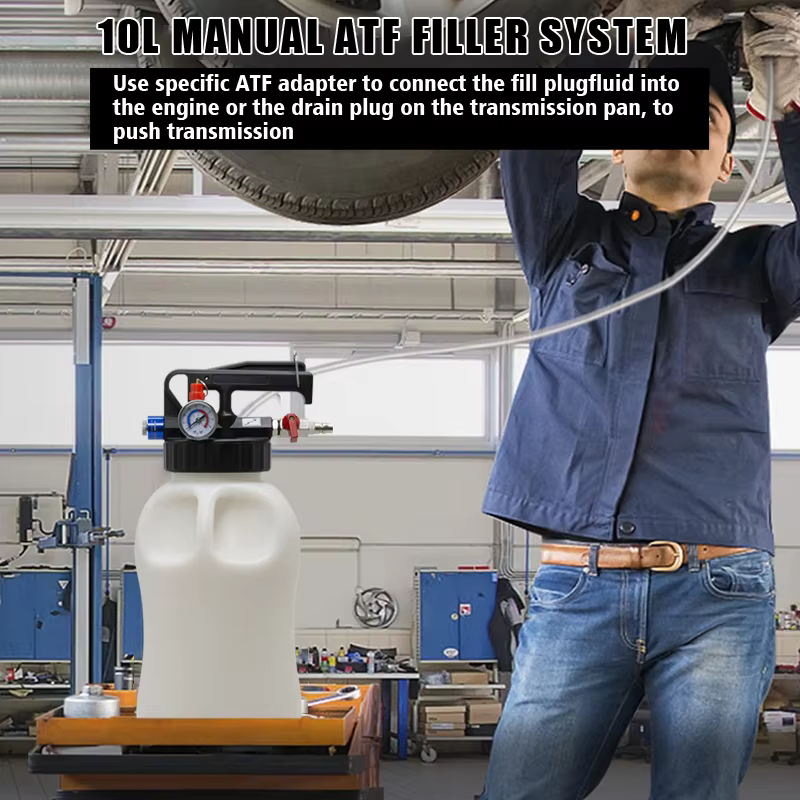 Outil de remplissage d'huile de Transmission pneumatique 10L