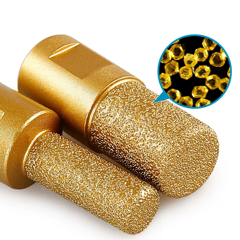 Tête de meulage diamantée brasée sous vide 6/10/15 mm pour carrelage céramique