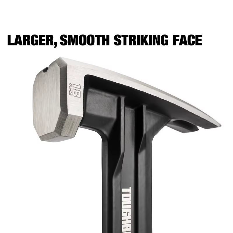 Marteau à déchirer en acier TOUGHBUILT TB-H1-1R-S16 TB-H1-1R-S18 16 OZ. 18 OZ. Outils à main à visage lisse