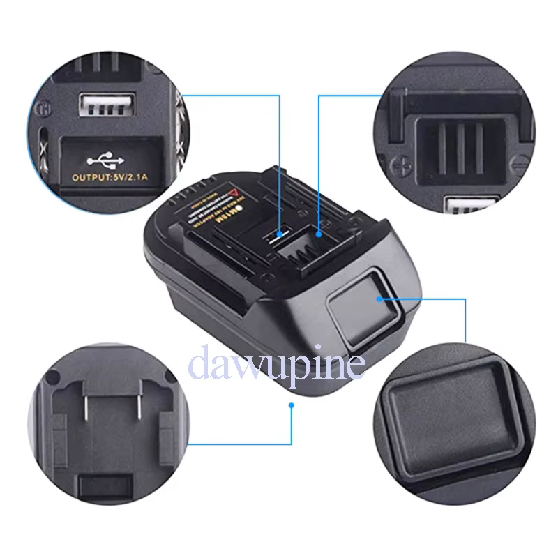 Adaptateur convertisseur DM18M pour Milwaukee pour M18 pour batterie Li-ion Dewalt 20V pour outils électriques Makita