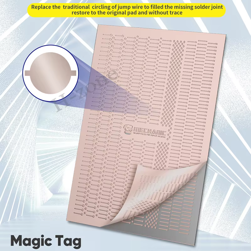 Mécanicien étiquette magique point réparation cosse à souder pour le soudage de téléphone portable Flywire remplacement