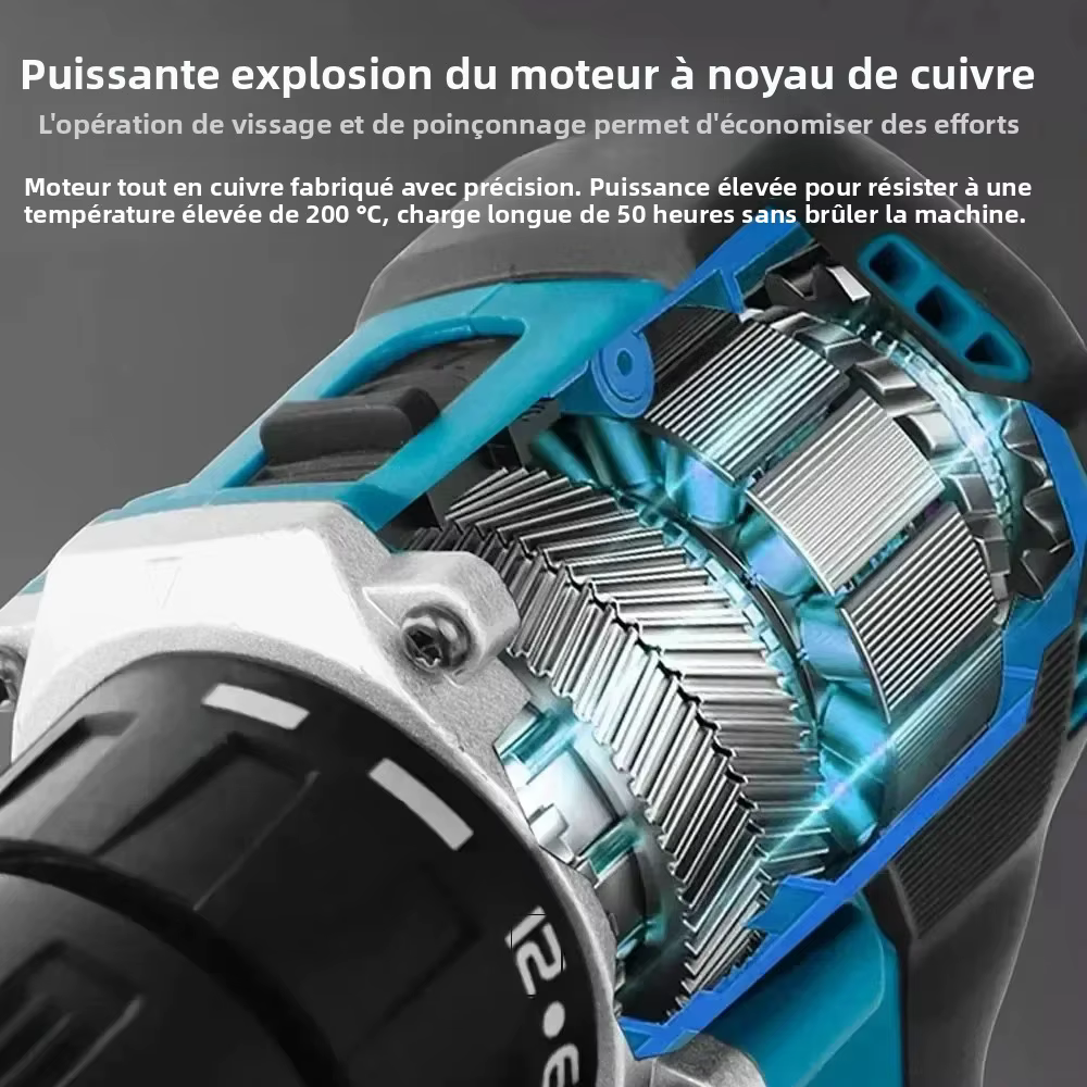 Makita 100% Original DDF487 Perceuse-visseuse sans fil 18V, visseuse à percussion électrique sans balais, outil électrique rechargeable