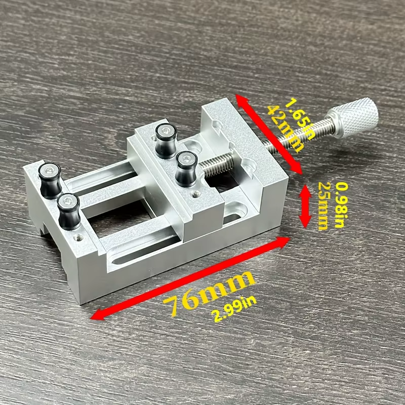 Mini étau de presse pour perceuse avec mâchoires souples en caoutchouc