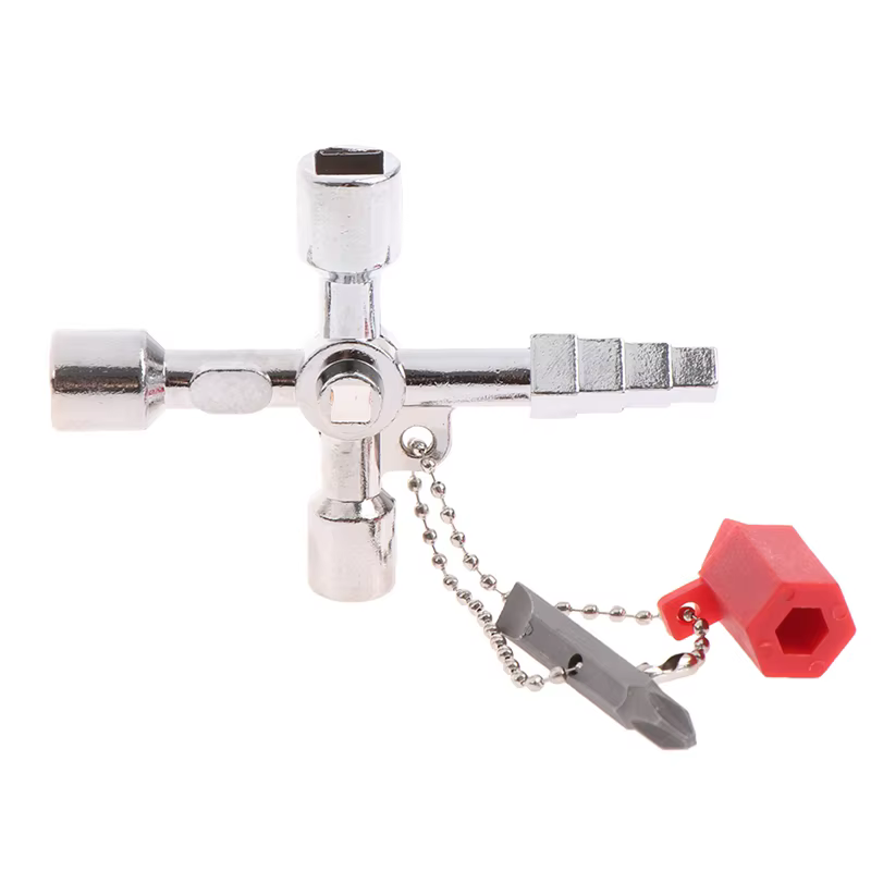 Clé triangulaire universelle multifonctionnelle, Plombier prédire, 4 voies