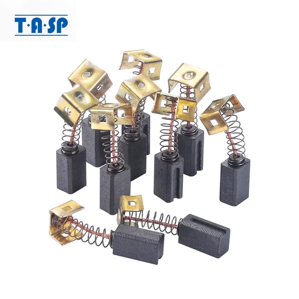 TASP – Lot de 5 paires balais de charbon 596071-00 pour Black Decker - 7.9 x 6.4 x 12.5 mm