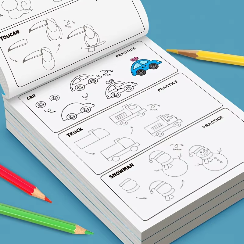 1 livre avec 32 pages sur la façon de dessiner étape par étape, un cours d'art facile à apprendre, un guide d'apprentissage et d'écriture éducative, un guide simple pour les artistes et les amateurs d