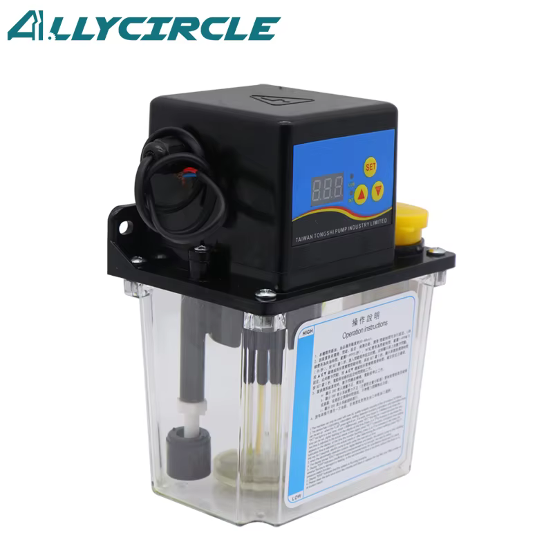 Pompe à huile de lubrification automatique électrique pour machine à graver CNC, 1L, 110V, 220V, 2L, 4mm, 6mm