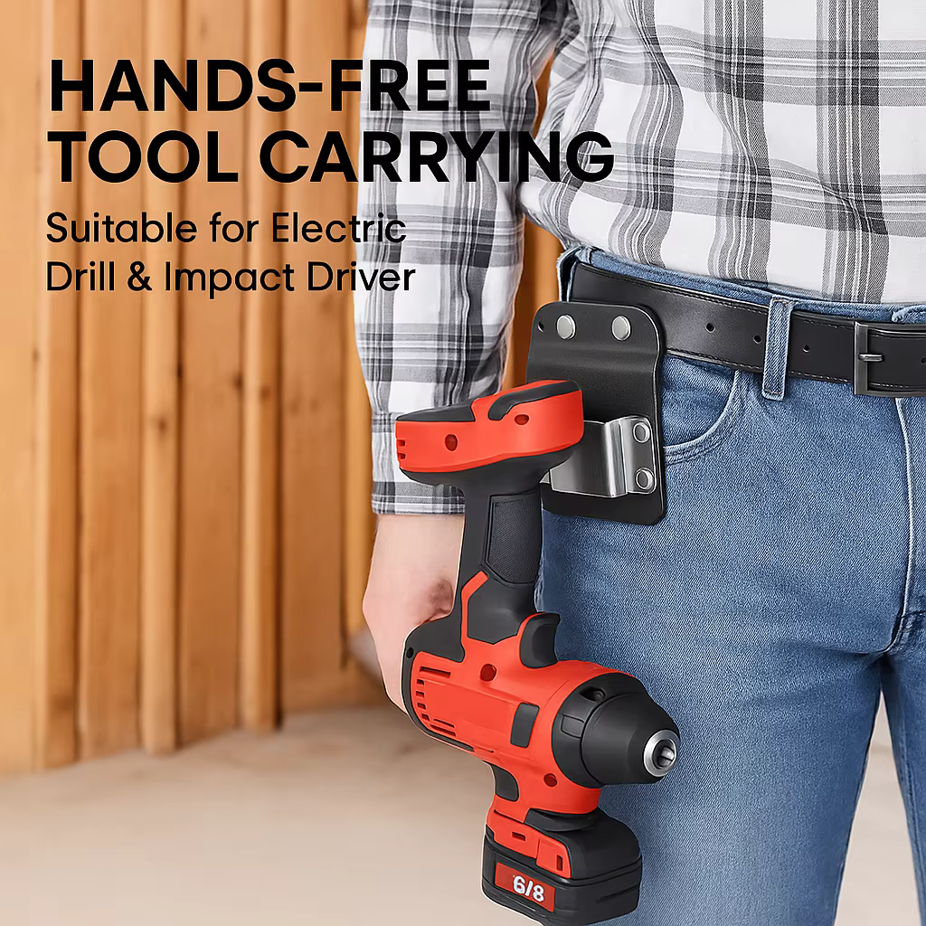 Support de perceuse à ceinture à outils à clipser