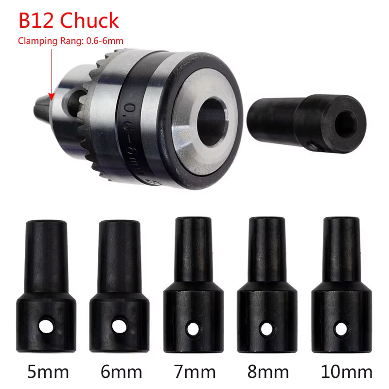 Adaptateur de mandrin de perceuse B10/B12
