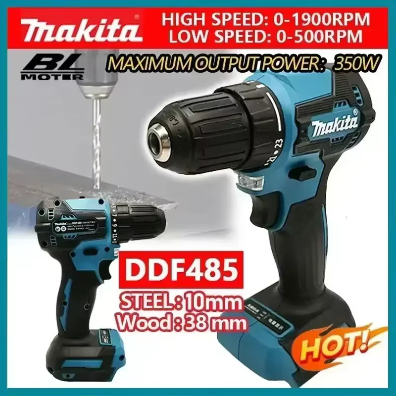 Makita DDF485 Perceuse à percussion compacte sans fil 18V