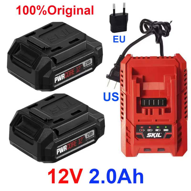 Batterie d'outil électrique 100% neuve et originale 12V 2.0Ah BY519901 pour scies électriques SKIL 5199 5290 5531 5744 5745 5828 5927 6290 6744