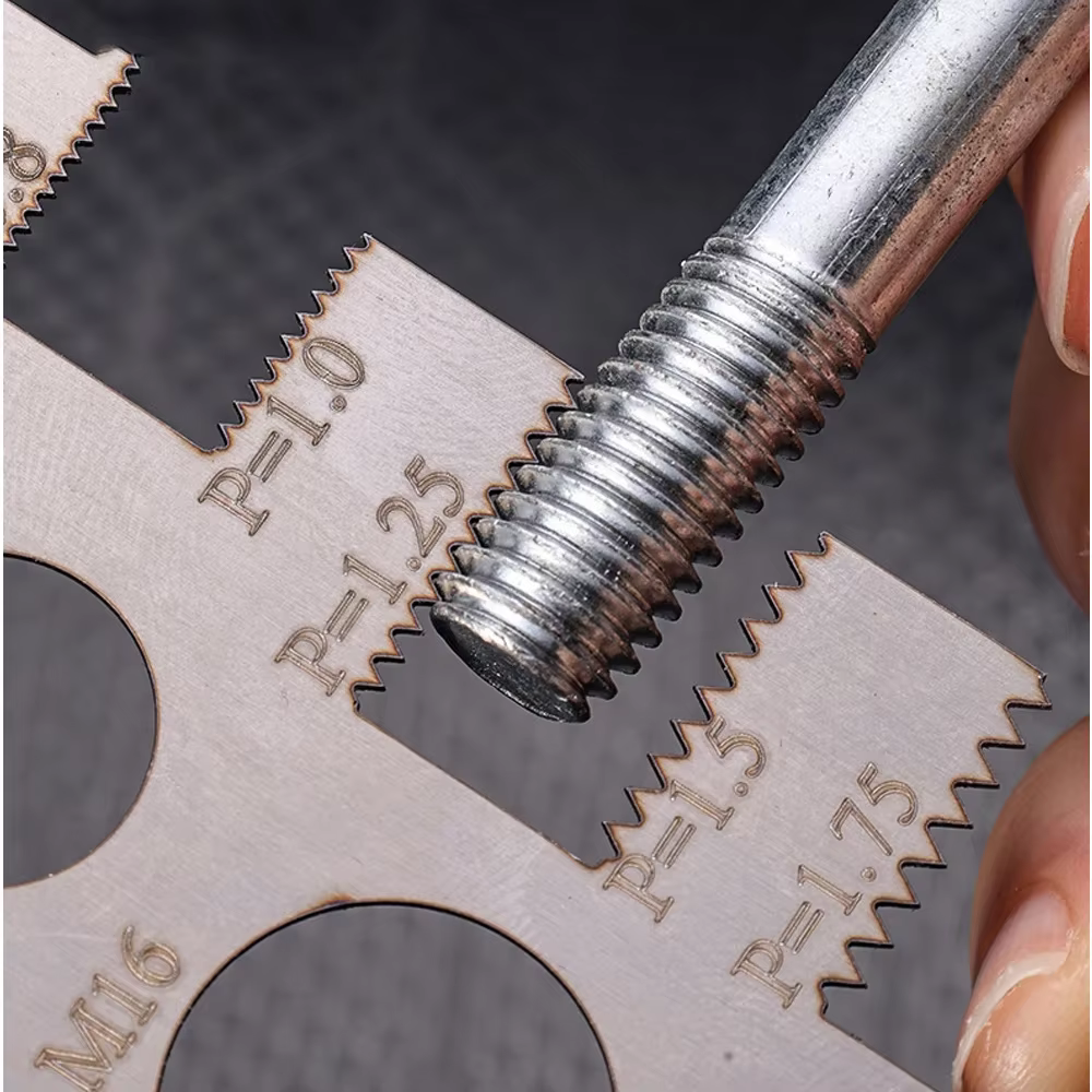 Règle de mesure de vis de vérificateur de filetage M3-M18