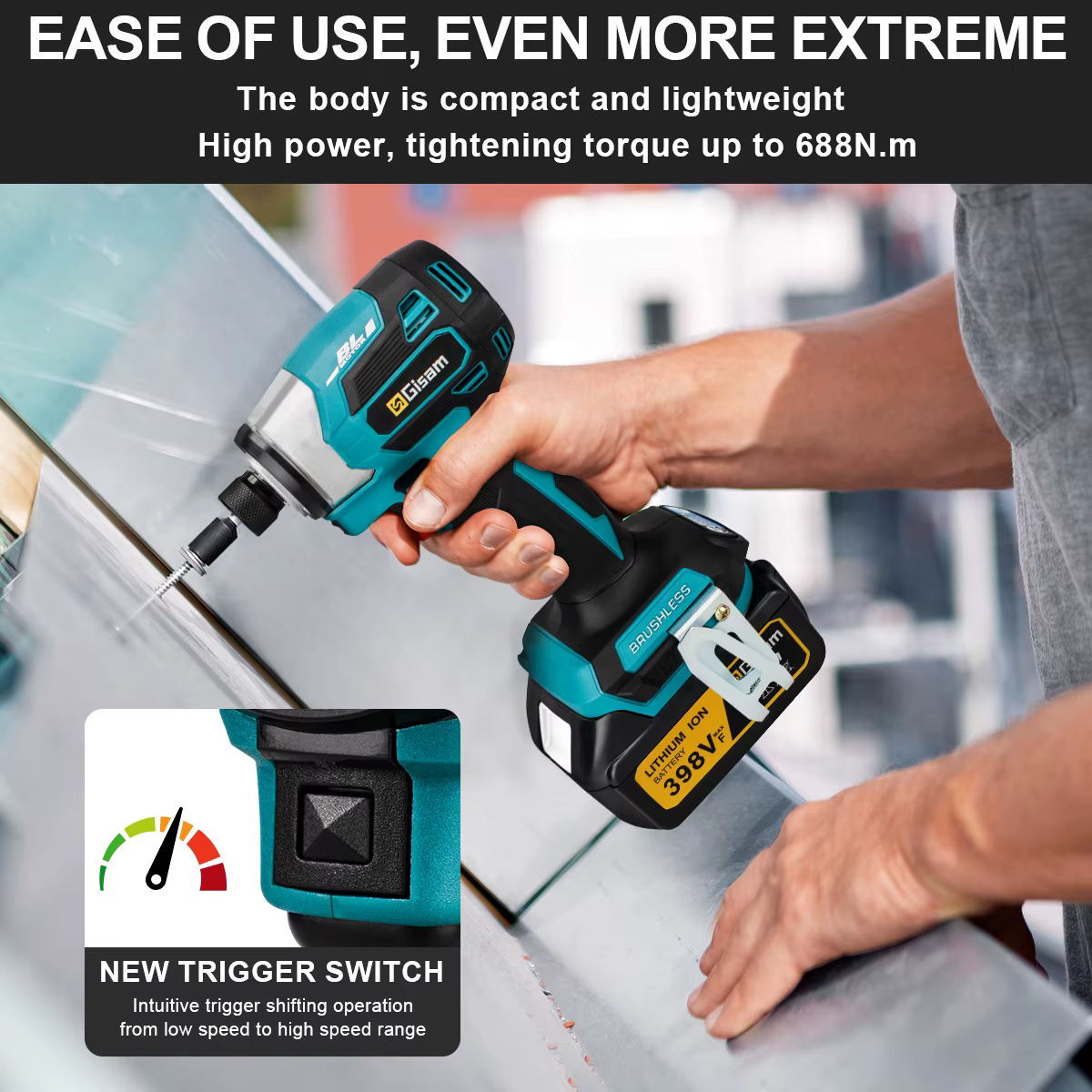Makita – tournevis électrique sans balais 688N.m