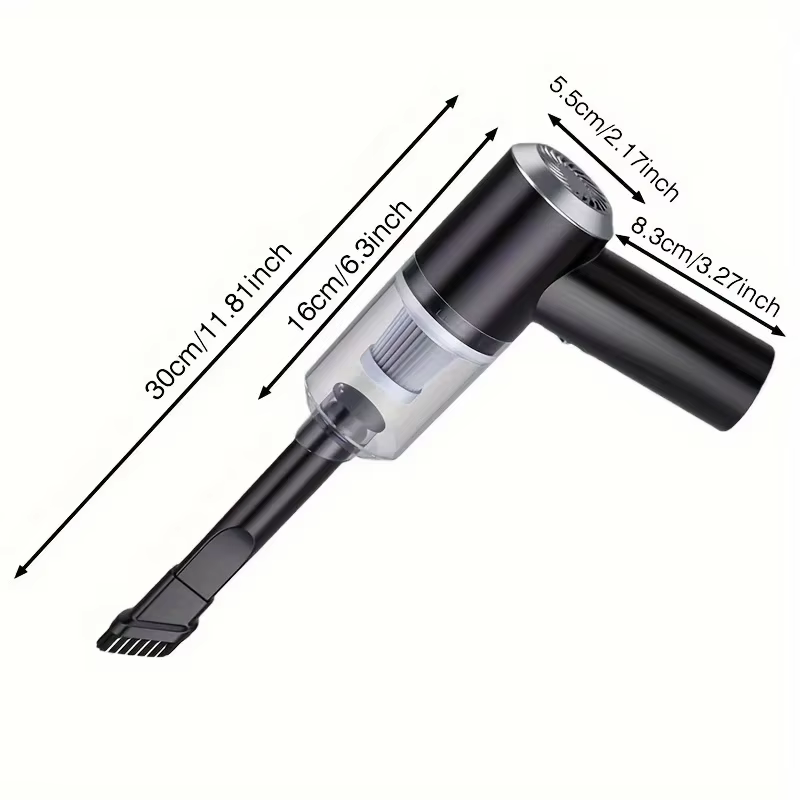 Mini aspirateur sans fil à forte aspiration, aspirateur rechargeable multifonctionnel, utilisé pour nettoyer l'ordinateur, la maison et la voiture