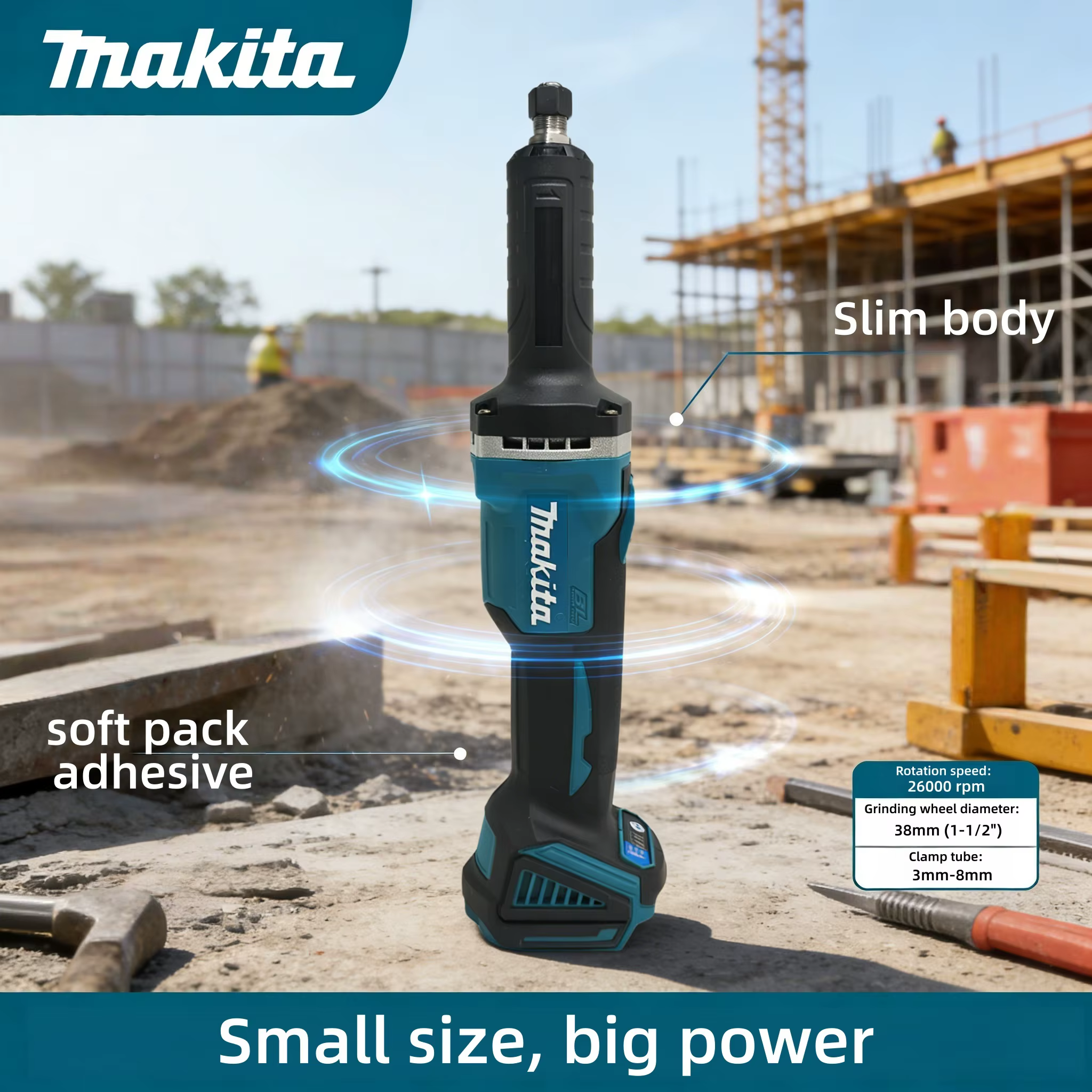 Meuleuse sans fil Makita à moteur sans balais