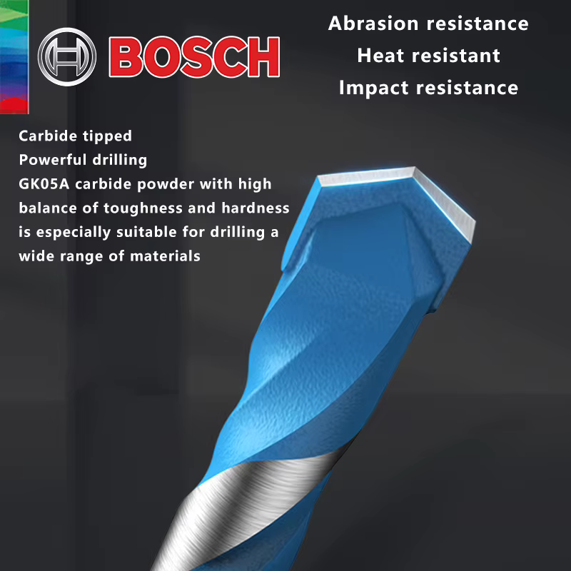Forets hexagonaux Bosch 4/5/6/6/8mm 5 pièces pour carrelage